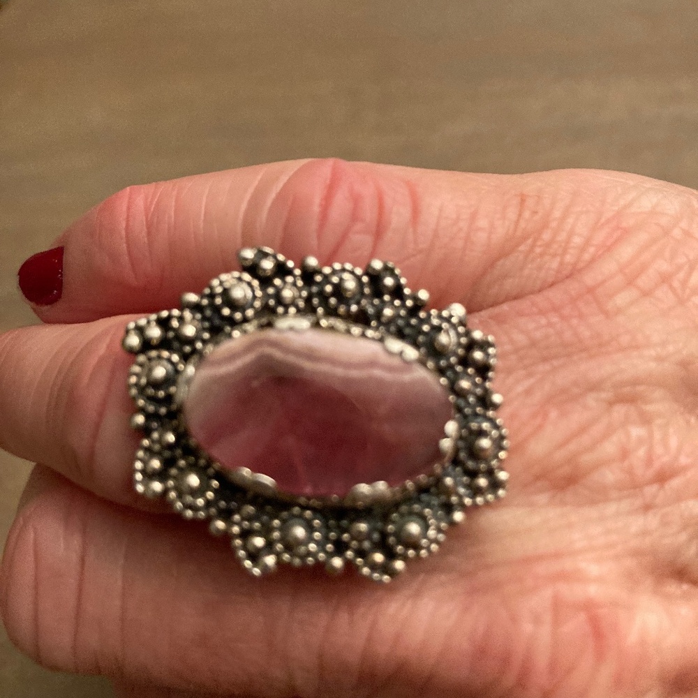 Sundance catalog Rhodochrosite ring